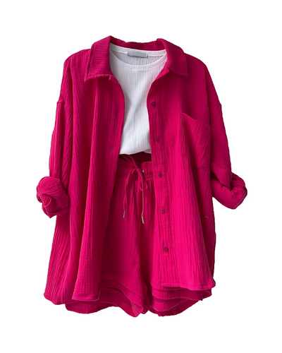 Sadie - Button-Up Short Set