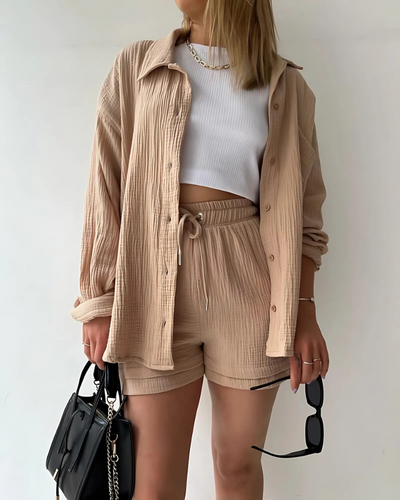 Sadie - Button-Up Short Set