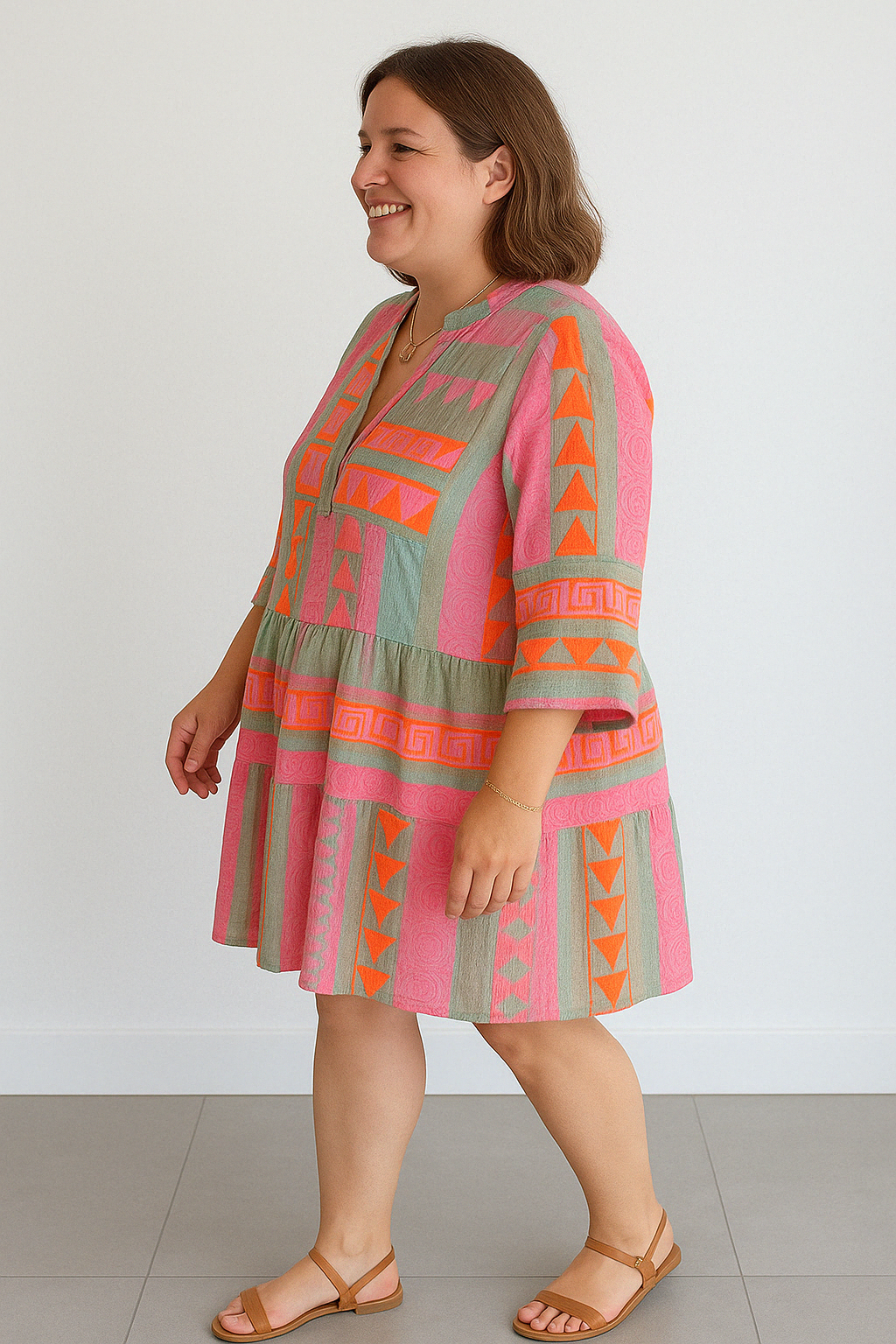 Isabella - Vintage-Inspired Tummy Covering Dress