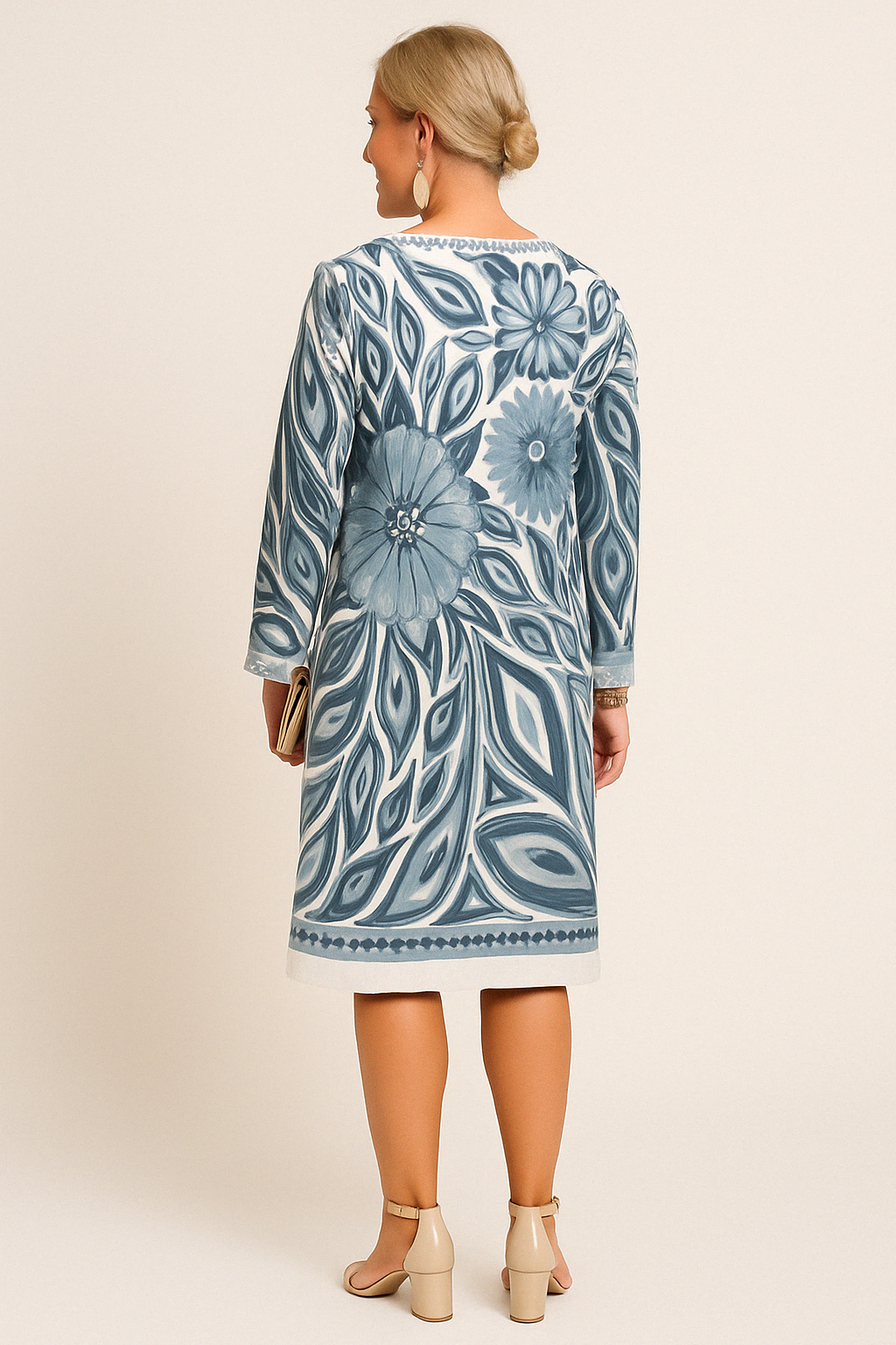 Valentina - Retro Tummy Covering Midi Dress