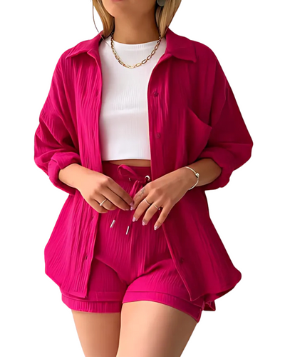 Sadie - Button-Up Short Set