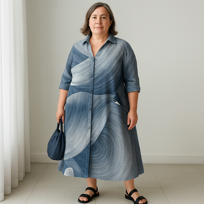 Bianca - Bright Tummy Covering Midi Dress