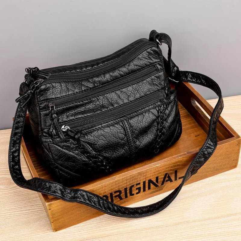 AVA - Soft Leather Shoulder Bag
