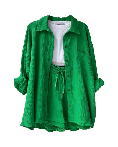 Sadie - Button-Up Short Set