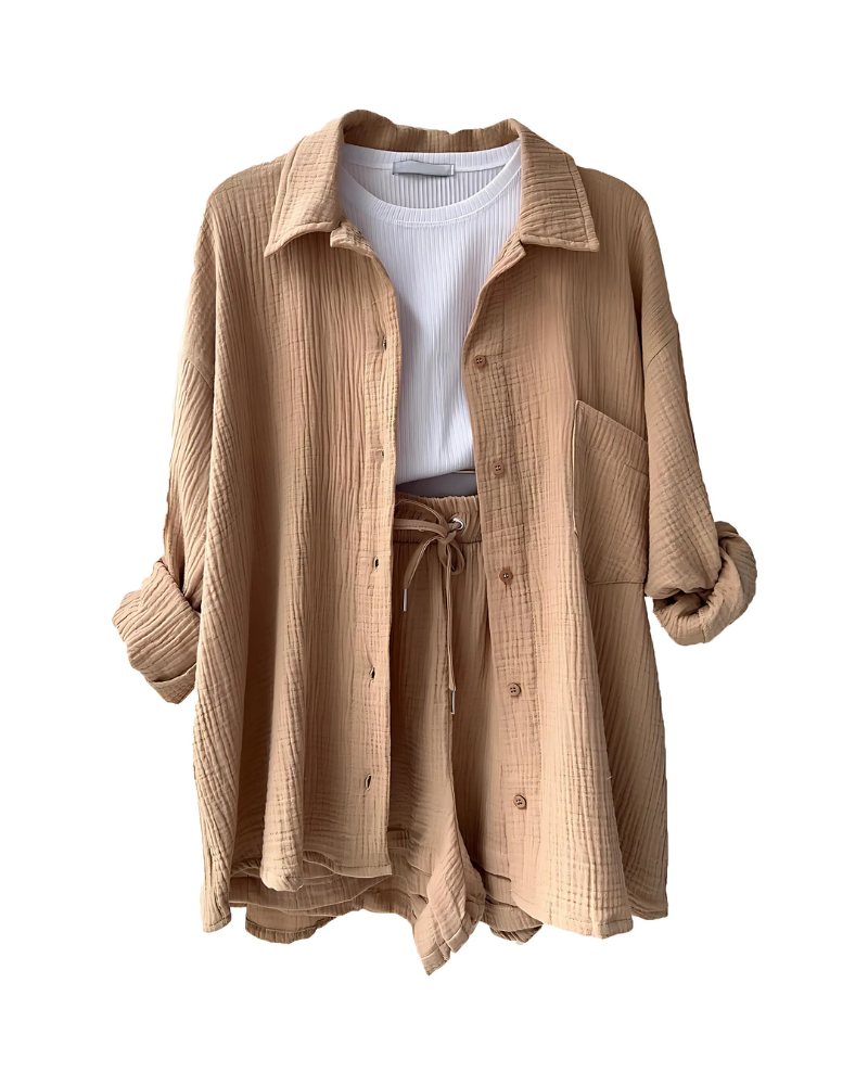 Sadie - Button-Up Short Set