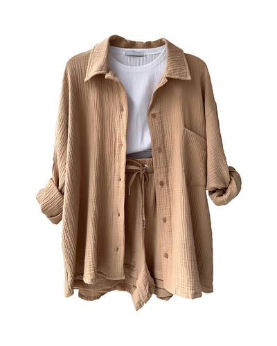 Sadie - Button-Up Short Set