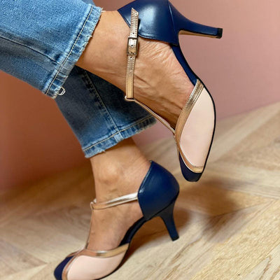 Laya™ | Elegant T-strap pumps, round toe, colorful and extremely comfortable