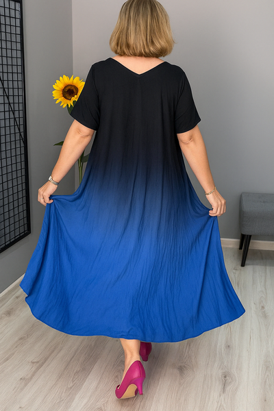 Alina - Gradient Tummy Covering Midi Dress