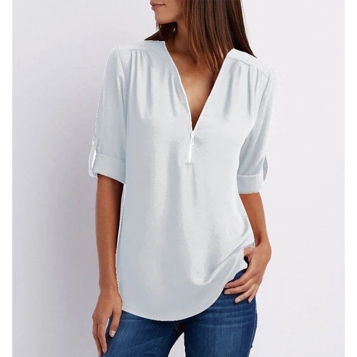 Lizzy - Elegant Zippered Top