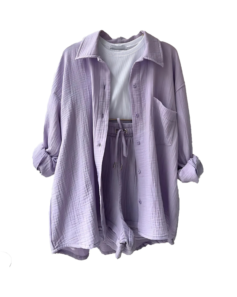 Sadie - Button-Up Short Set