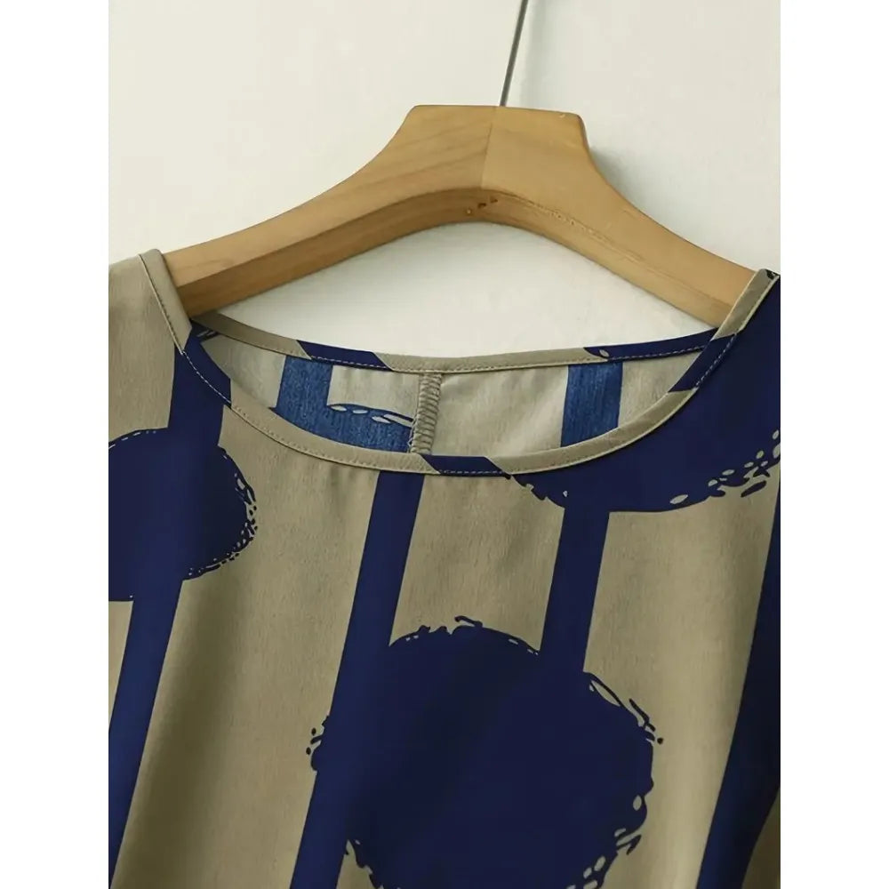 Lucia - Printed Tummy Covering Midi Dress