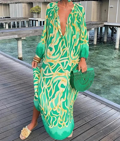 Liana - Colorful Tummy Covering Dress