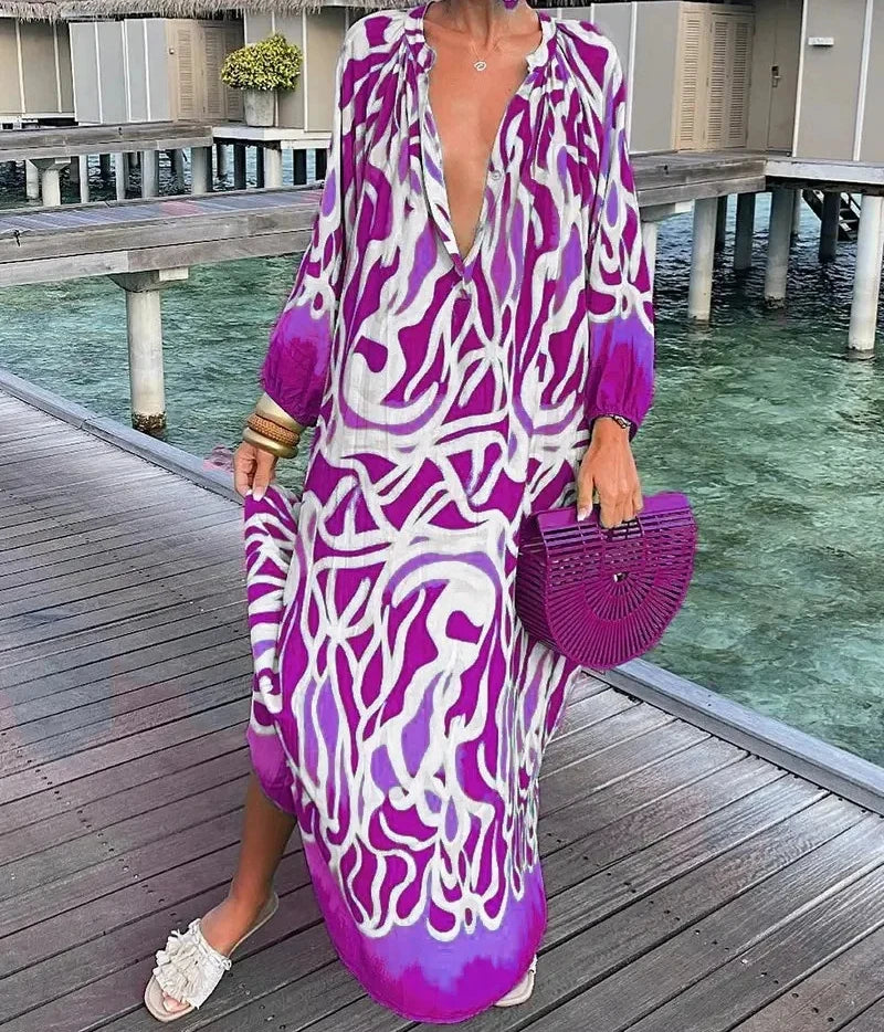 Liana - Colorful Tummy Covering Dress