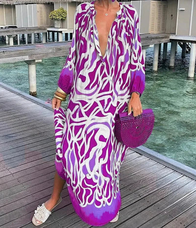 Liana - Colorful Tummy Covering Dress
