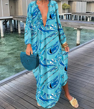 Liana - Colorful Tummy Covering Dress