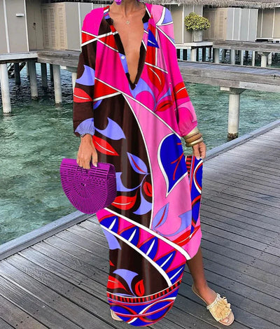 Liana - Colorful Tummy Covering Dress