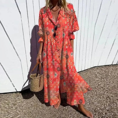 Trishia™ - Vibrant Bloom Dress