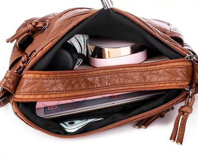 AVA - Soft Leather Shoulder Bag