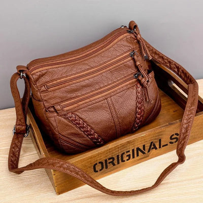 AVA - Soft Leather Shoulder Bag