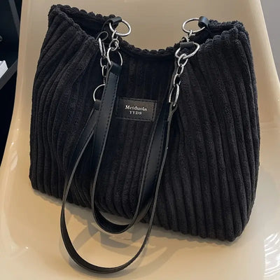 Megan | Cotton Corduroy Tote Bag