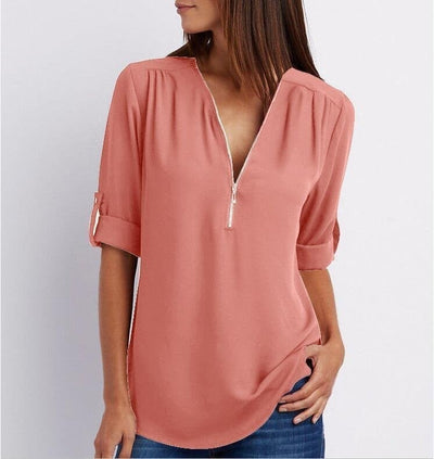Lizzy - Elegant Zippered Top