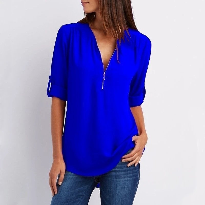 Lizzy - Elegant Zippered Top