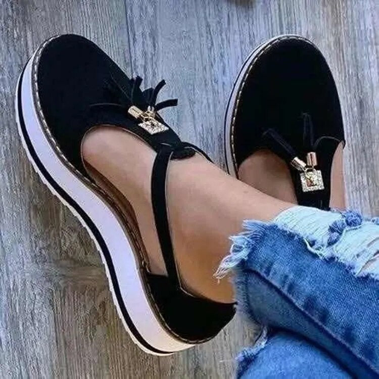 Vella™ - Tassel Platform Flats